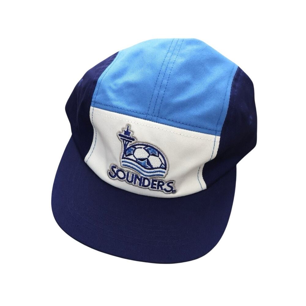 NEW Seattle Sounders Retro Blue Soccer 5 Panel Strapback Hat Sports